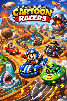 Mario and other characters racing karts across a colourful track, with the Nintendo Switch logo displayed.